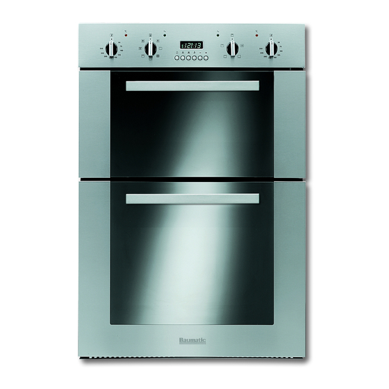 Baumatic B905.2SS-A Electric Double Oven Manuals
