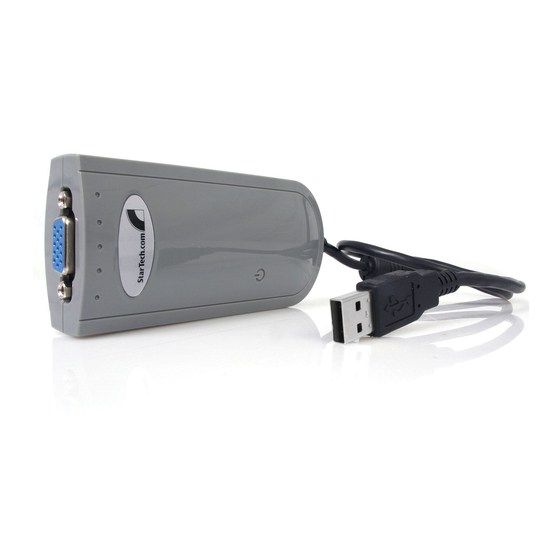 StarTech.com USB2VGA Instruction Manual