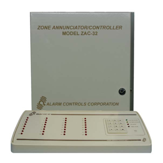 Alarm Controls Corporation ZAC-32 User Manual