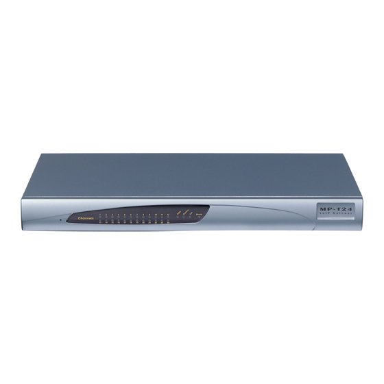AudioCodes MediaPack 1 Series Hardware Installation Manual