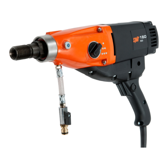 SPIT SD 160 Operator's Manual And Maintenance Instructions