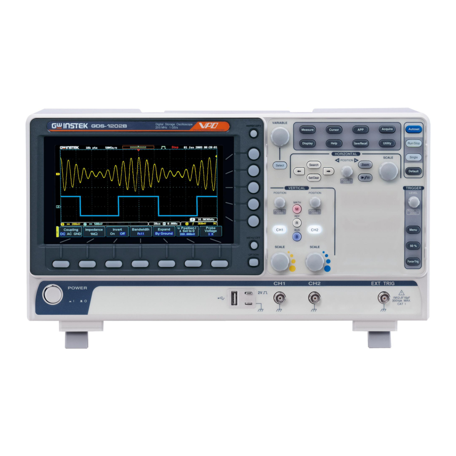 GW Instek GDS-1000B Series Programming Manual