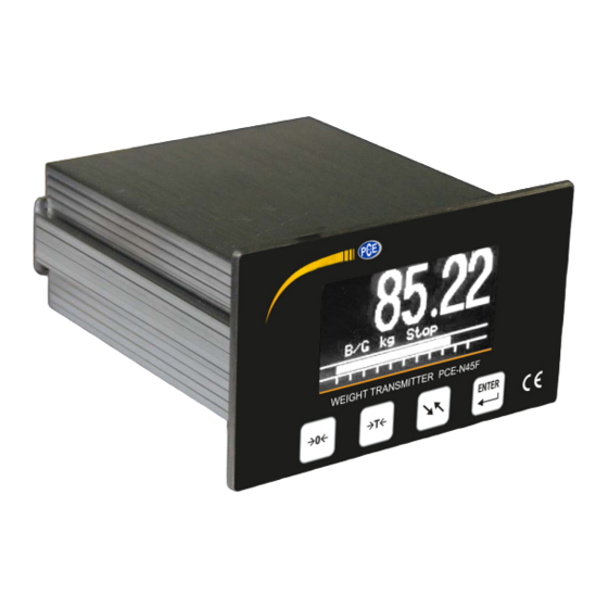 PCE Instruments PCE-N45F Manuals