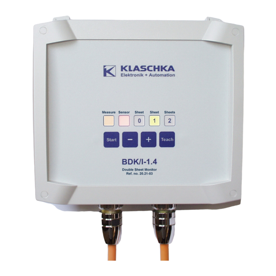 KLASCHKA BDK/I-1.4 Manual