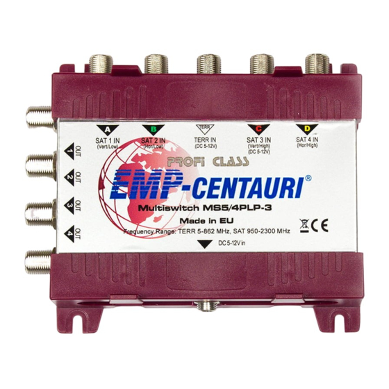 EMP-Centauri MS5/4PLP-3 Instruction Manual