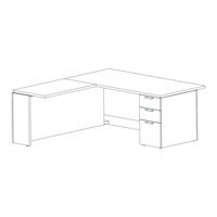 Jsi Vision-ADJUSTABLE HEIGHT DESK WITH RETURN Install Instructions