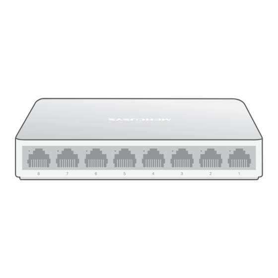 Mercusys MS108GS Installation Manual