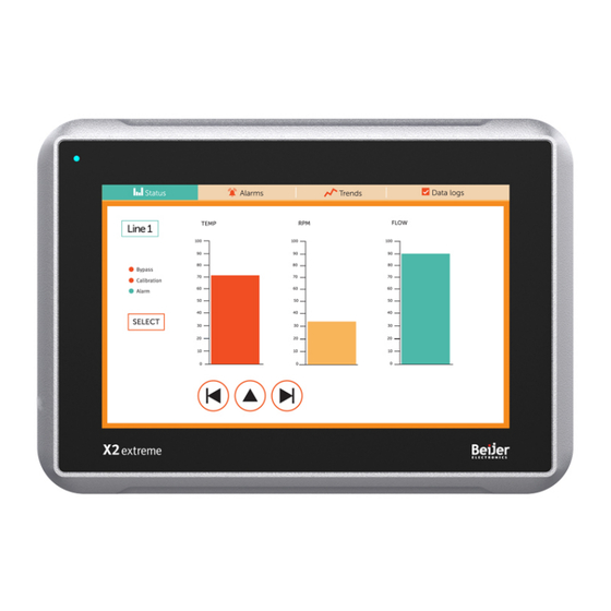 Beijer Electronics X2 extreme 7 HP web Installation Manual