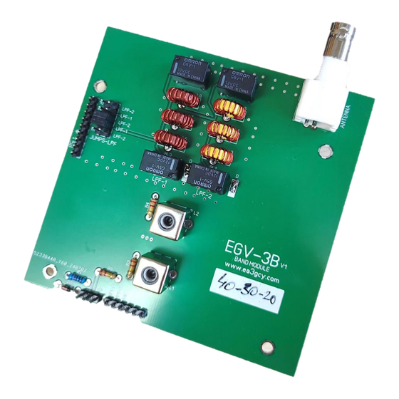 EA3GCY EGV-3BL BPF/LPF Manual