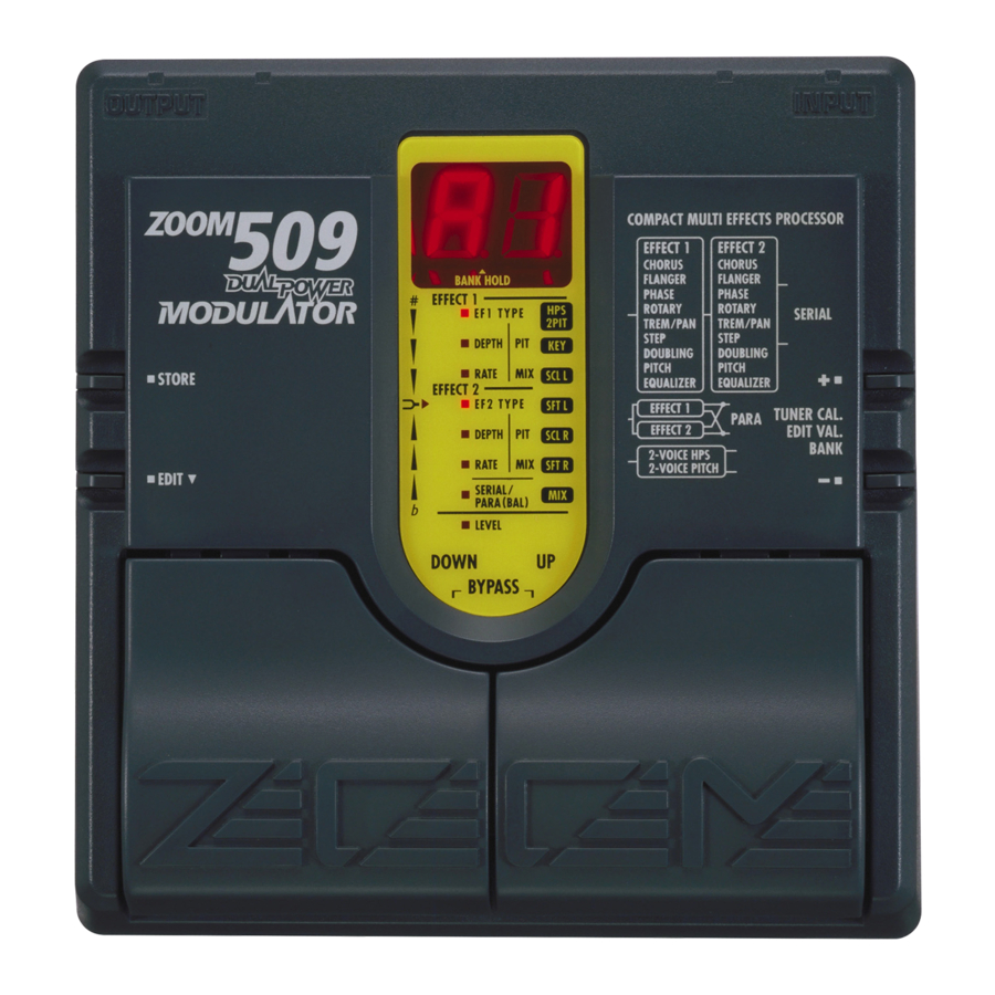 Zoom 509 Modulator Operation Manual