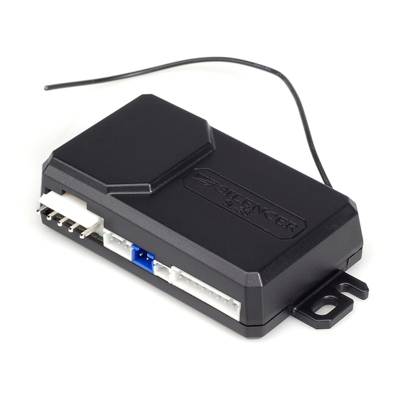Silencer Security Systems SL-3S Quick Start Installation Manual