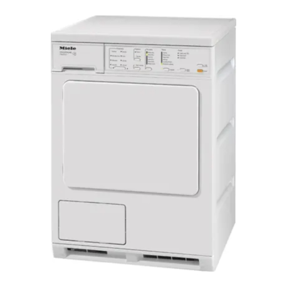 Miele VENTED DRYER T 1302 Manuals