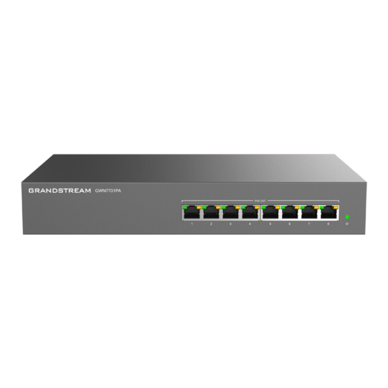 Grandstream Networks GWN7701PA Quick Installation Manual