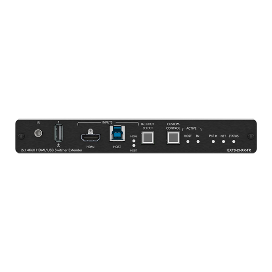 Kramer EXT3-C-XR-TR User Manual