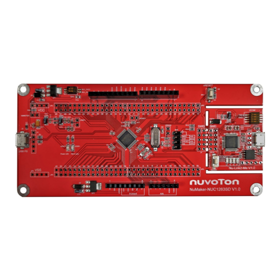Nuvoton NuMaker-NUC1263SD User Manual