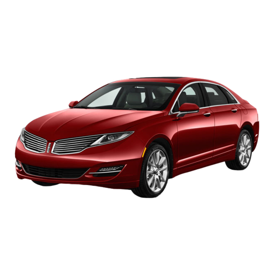 Lincoln MKZ Owner's Manual