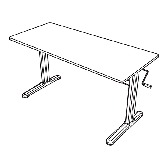 eletab MANUAL STANDING DESK Instruction Manual