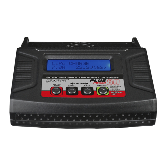RC-Plus PLUS POWER 80 Instruction Manual