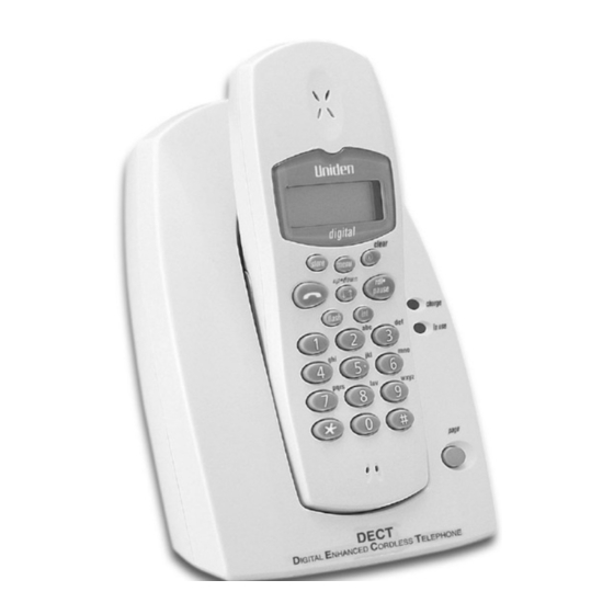 Uniden DECT 1805 Owner's Manual