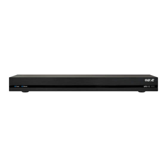 URC Total Control MRX-12 Owner's Manual