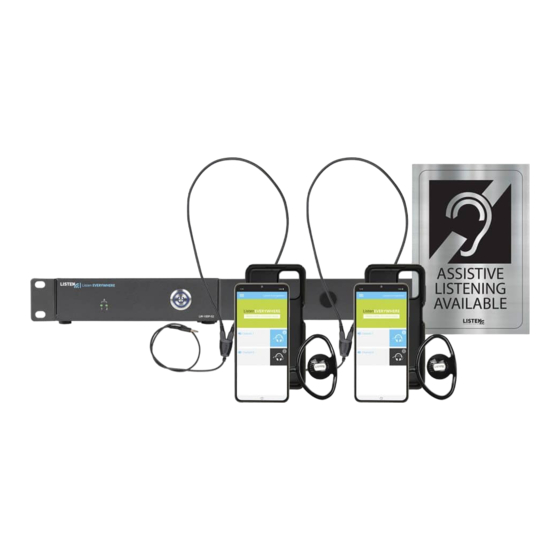 Listen Technologies LWR-1020 Quick Start Manual