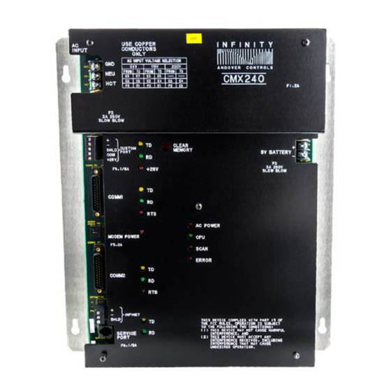 Andover Controls CMX 240 Series Installation Manual
