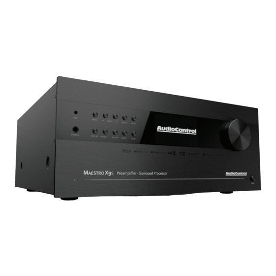 AudioControl MAESTRO X9S Manuals