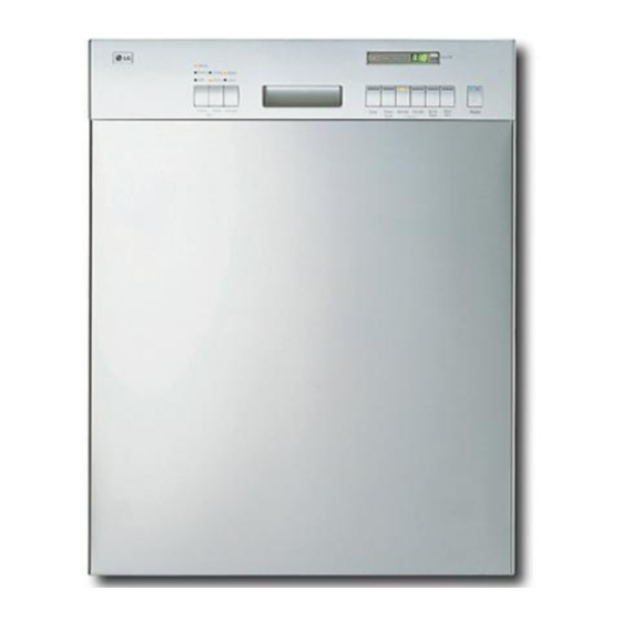 LG LDS5811ST - 24-in. Dishwasher, Finish Service Manual