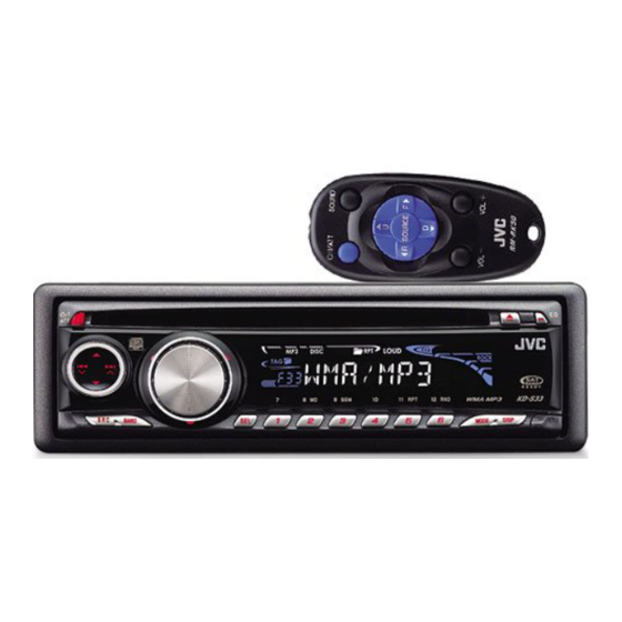 JVC KD-S33 Instructions Manual