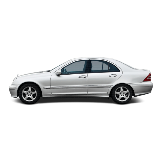 Mercedes-Benz C-class Operator's Manual