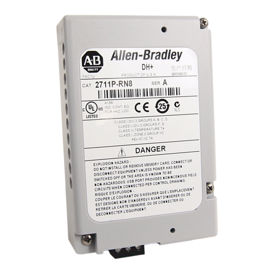 Allen-Bradley 2711P-RN6K Installation Instructions