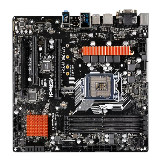 ASROCK Q170M vPro+ Manual