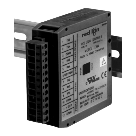 red lion ICM4 Manual