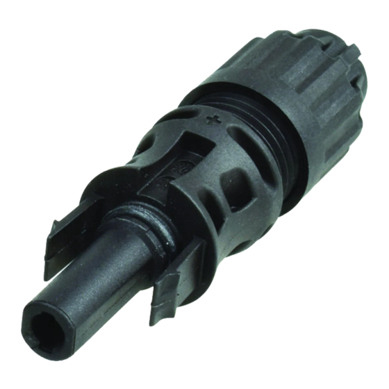 Staubli MC4-Evo 2 PV-KBT4-EVO 2-UR Assembly Instructions Manual