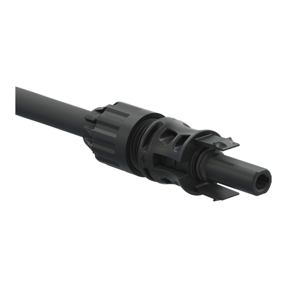 Staubli MC4-Evo 2 PV-KBT4-EVO 2-UR Assembly Instructions Manual