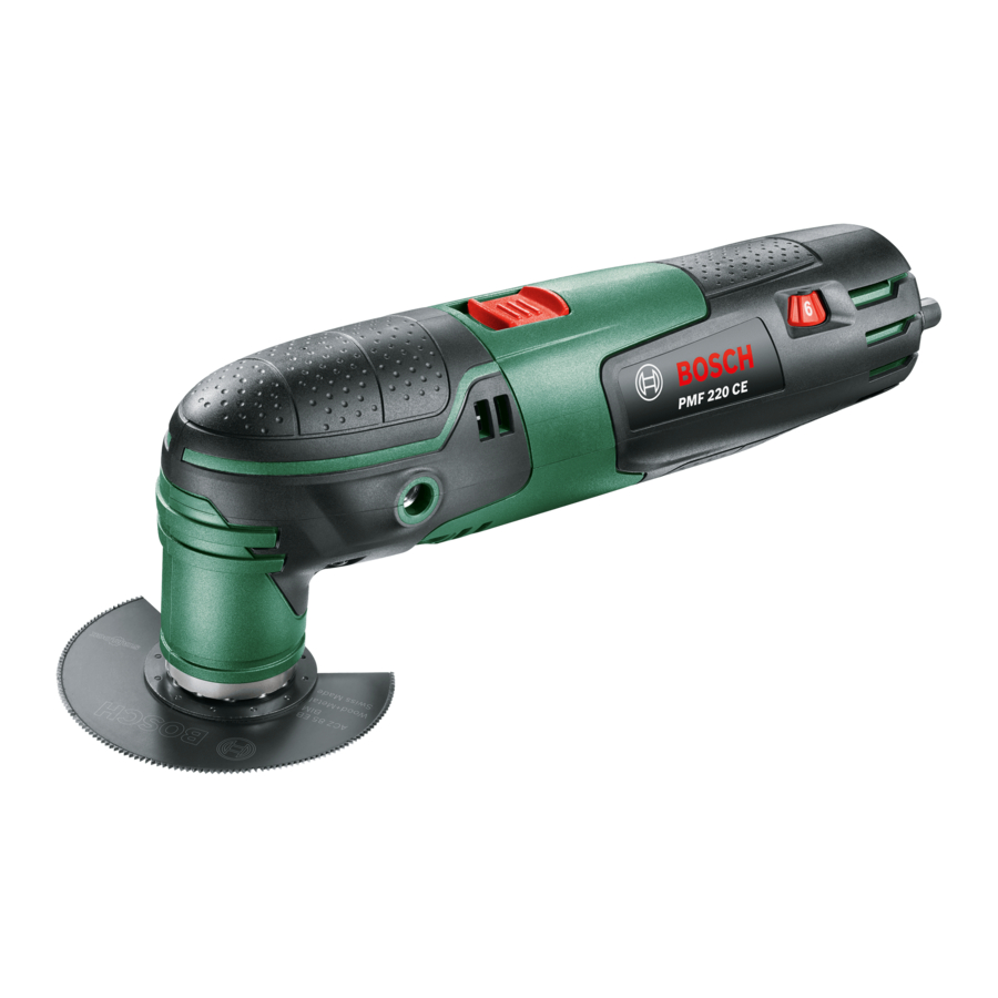 Bosch PMF 220 CE Manual