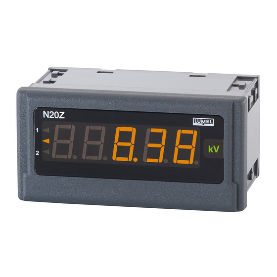 Lumel N20Z User Manual & Quick Start