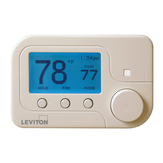 Leviton OMNISTAT2 Installation Instructions And User Manual