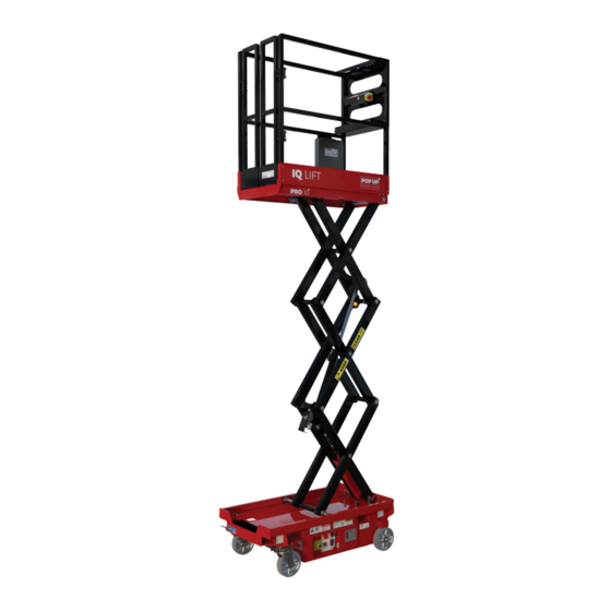 POP UP IQ LIFT PRO 10 Operations & Safety Handbook