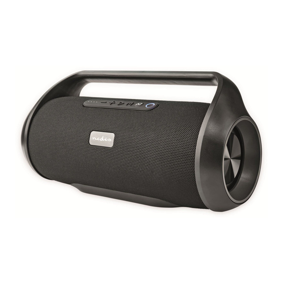 nedis SPBB320BK Bluetooth Boombox Manuals