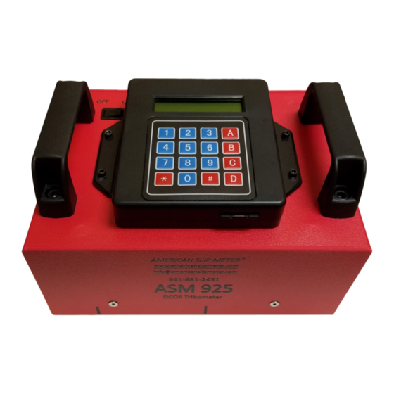 ASM 925 Operator Instructions