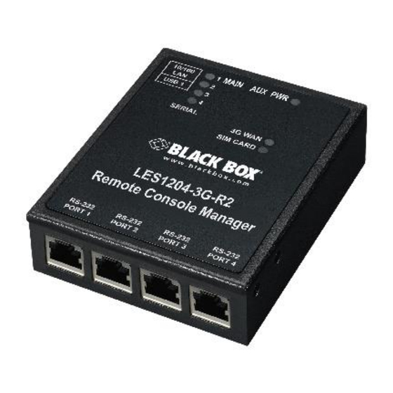 Black Box LES1204A-3G-R2 Quick Start Manual