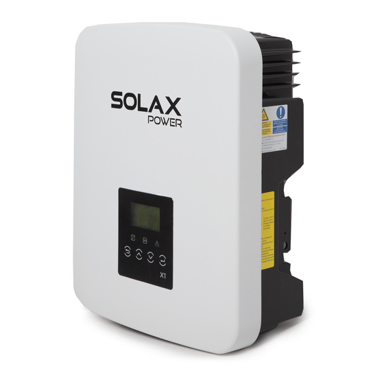 SolaX Power X1 Quick Installation Manual