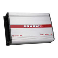Crunch SA-1100.1 Quick Start Installation Manual