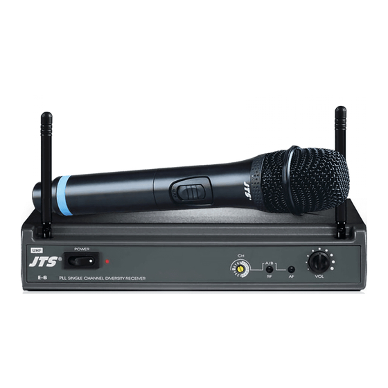 JTS E-6 Instruction Manual