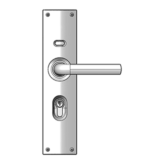 Gainsborough G+ LOCKSET Installation Instructions Manual