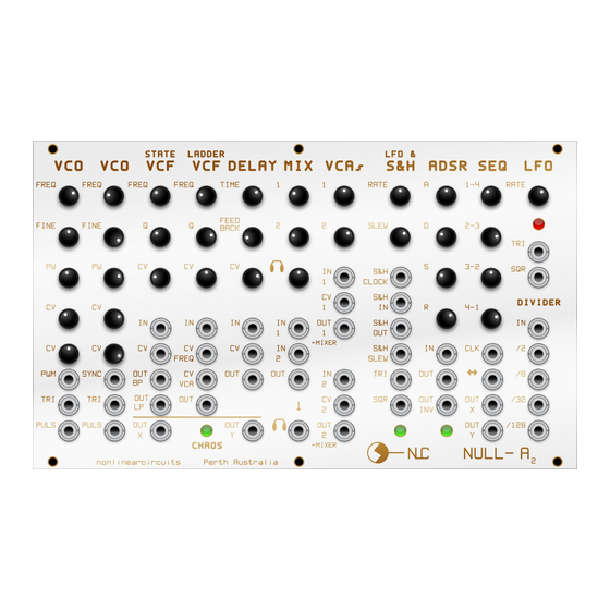 Nonlinearcircuits Null-A2 Build & Bom