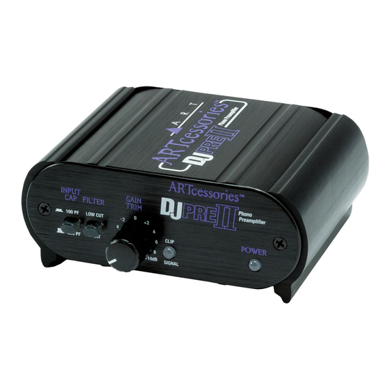 Art DJ PRE II Specifications