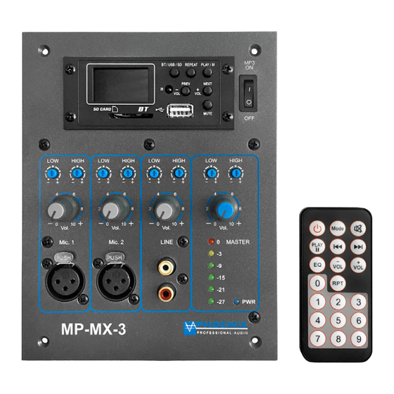 Phoenix MP-MX-3 Instruction Manual