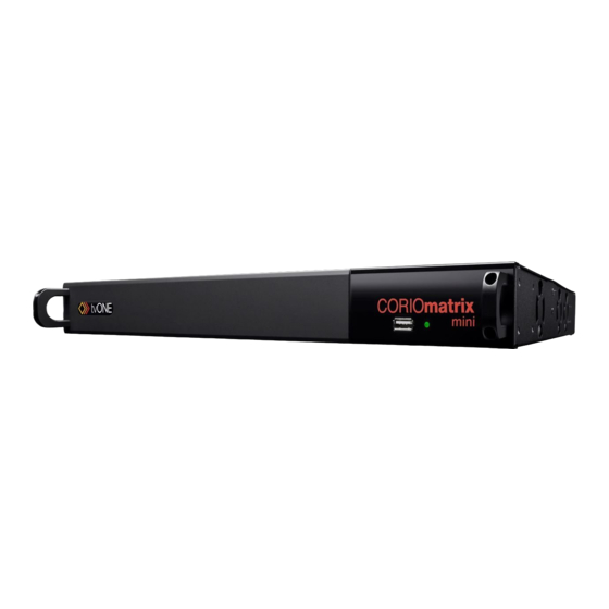 Tvone CORIOmatrix MX Manual